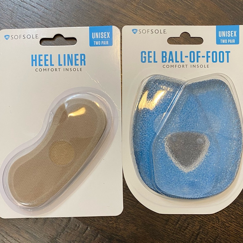 Heel & Ball of Foot Cushion/Support pads, NEW